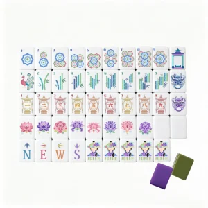 Luxury Dragon Mahjong tiles 160 set with 4-layer acrylic depth