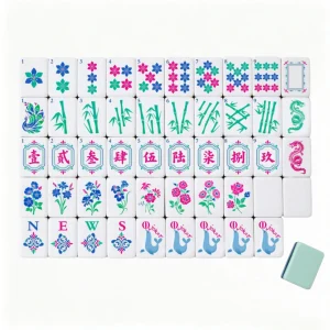 160 Tiles OMHJGO Cute Mahjong Tiles Premium Acrylic Set