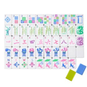 Complete Pastel Garden Mahjong Tiles 160-piece American mahjong set