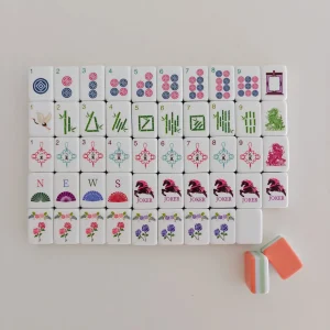 Comprehensive suit catalog of Steed Dynasty mahjong featuring stallion jokers and fan winds