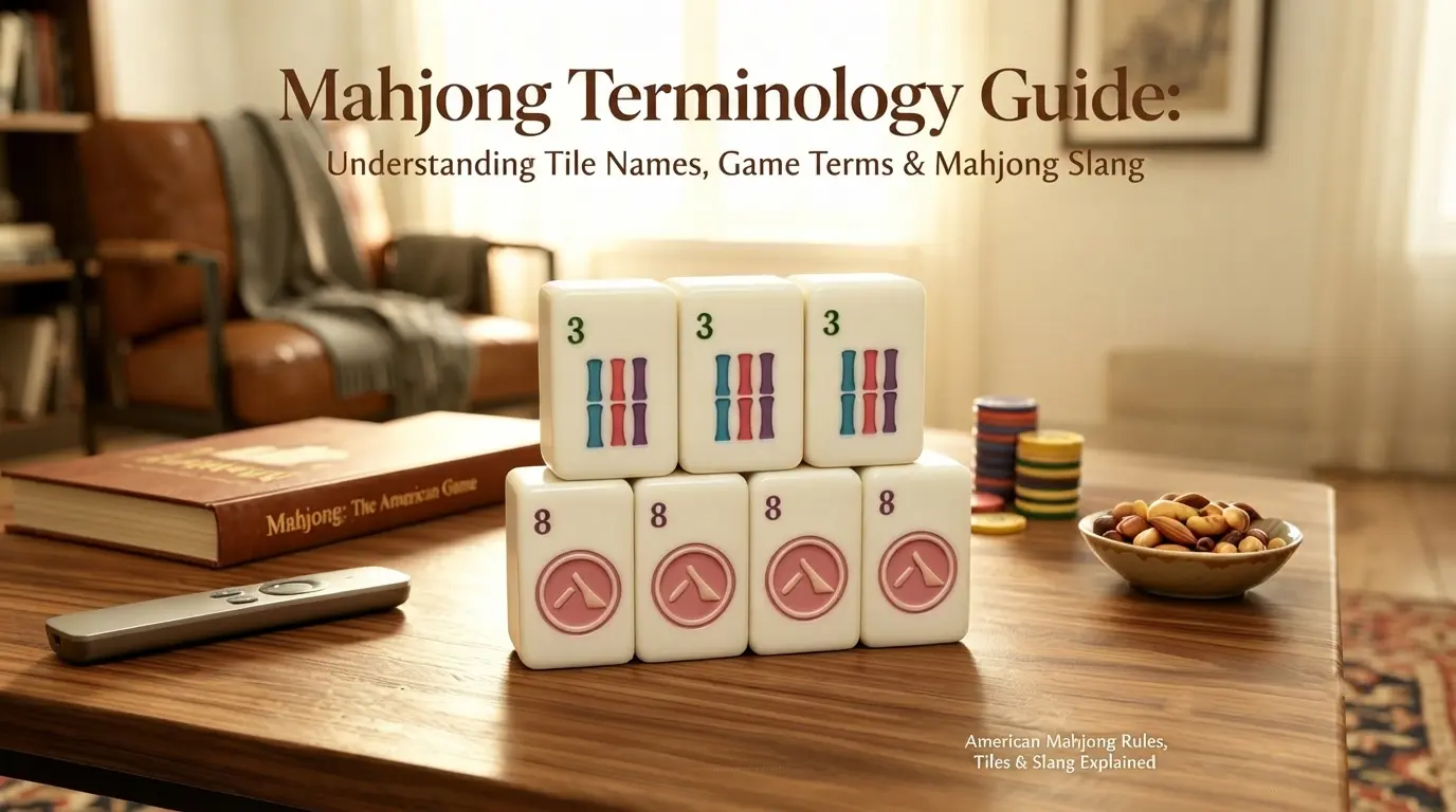 Mahjong terminology guide covering tile names, American game rules, and slang explained